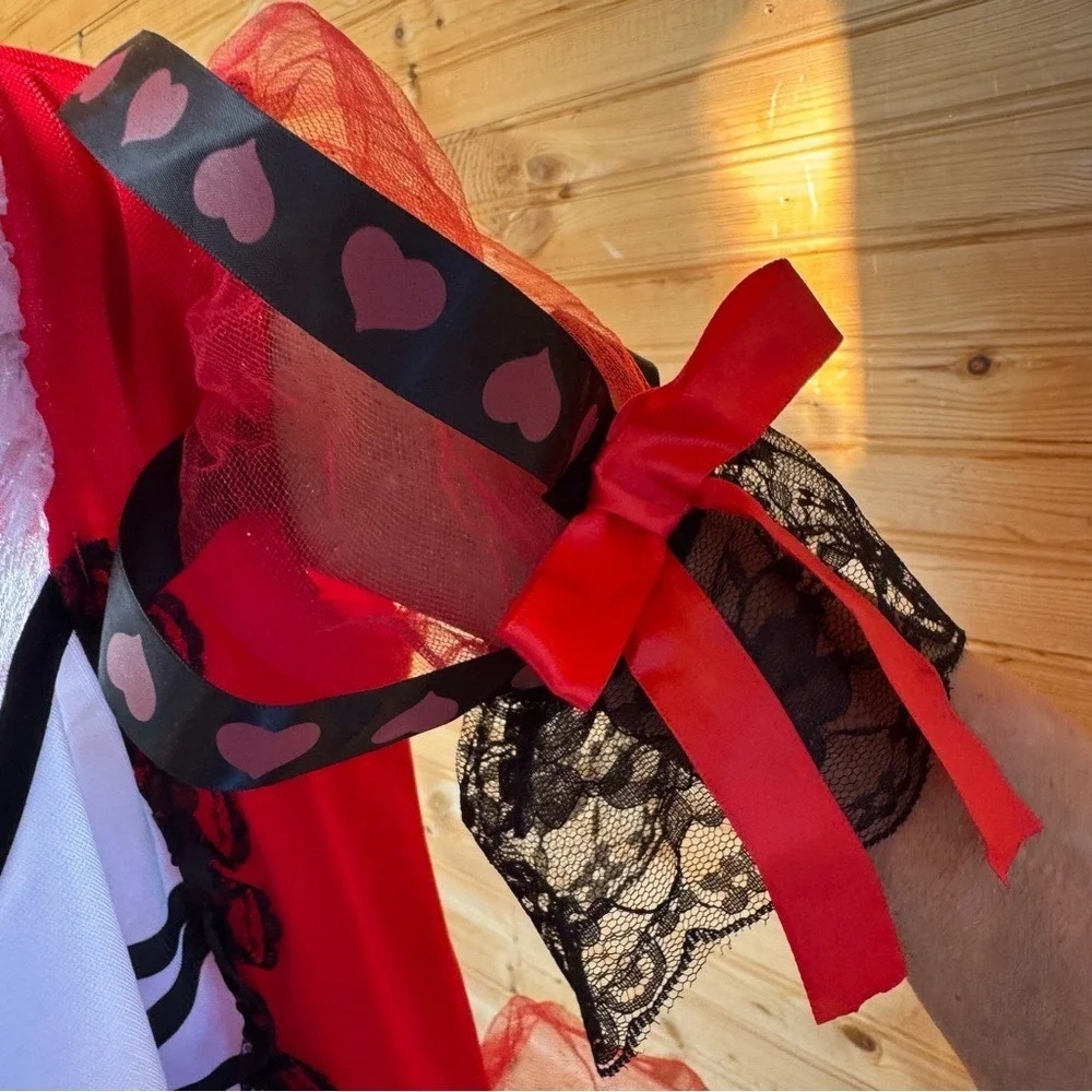 California Costumes Queen of Hearts  Medium Red Black Halloween Play Theater